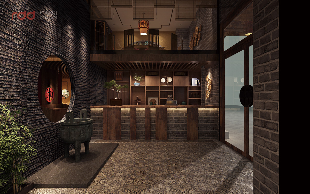 龍歸湘菜館入口處