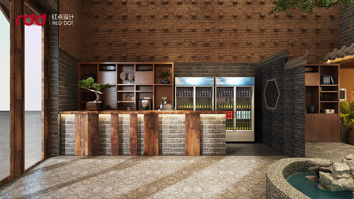 魚(yú)米之湘湘菜館前臺(tái)